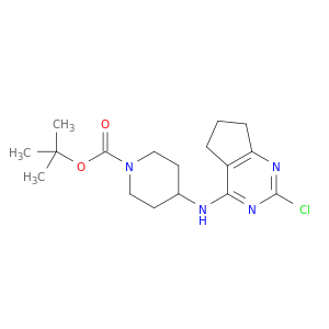 tert-Butyl 4-((2-chloro-6,7-dihydro-5H-cyclopenta[d]pyrimidin-4-yl)amino)piperidine-1-carboxylate