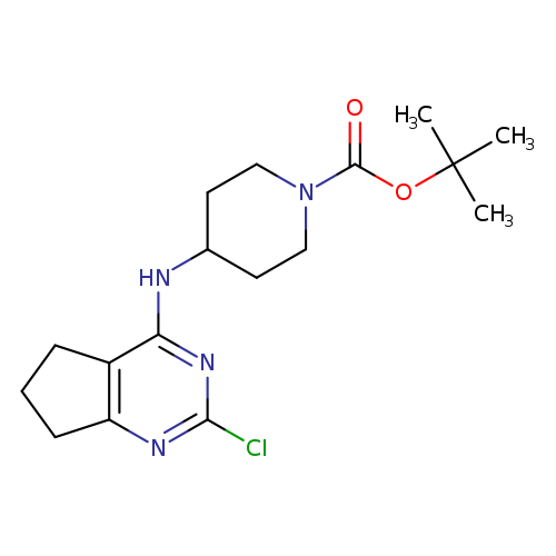 tert-Butyl 4-((2-chloro-6,7-dihydro-5H-cyclopenta[d]pyrimidin-4-yl)amino)piperidine-1-carboxylate