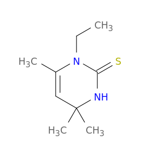2(1H)-Pyrimidinethione, 1-ethyl-3,4-dihydro-4,4,6-trimethyl-