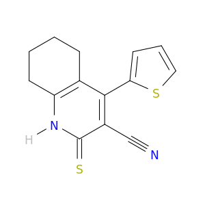 3-Quinolinecarbonitrile, 1,2,5,6,7,8-hexahydro-4-(2-thienyl)-2-thioxo-