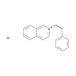 Isoquinolinium, 2-(2-phenylethenyl)-, bromide (1:1)