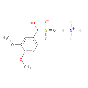 苯并丁二醇磺酸,α-羟基-3,4-二甲氧基-,铵盐(1：1)
