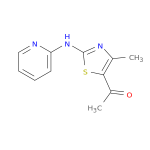Ethanone, 1-[4-methyl-2-(2-pyridinylamino)-5-thiazolyl]-