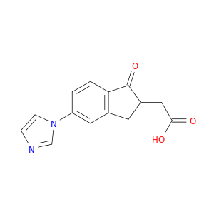 1H-Indene-2-acetic acid, 2,3-dihydro-5-(1H-imidazol-1-yl)-1-oxo-