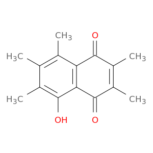 1,4-Naphthalenedione, 5-hydroxy-2,3,6,7,8-pentamethyl-