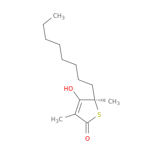 2(5H)-Thiophenone, 4-hydroxy-3,5-dimethyl-5-octyl-, (5R)-