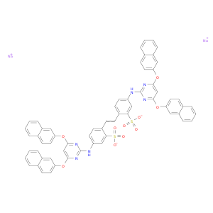 4,4'-二[2,6-二(2-萘氧基)嘧啶-4-基氨基]-1,2-二苯乙烯二磺酸