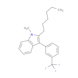 1H-Indole, 2-hexyl-1-methyl-3-[3-(trifluoromethyl)phenyl]-