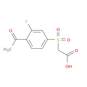 2-(4-acetyl-3-fluorobenzenesulfonyl)acetic acid