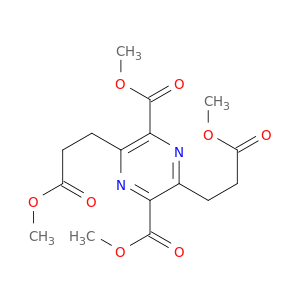 2,5-Pyrazinedipropanoicacid, 3,6-bis(methoxycarbonyl)-, 2,5-dimethyl ester