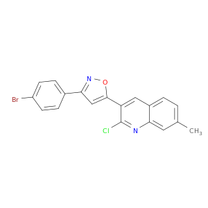 Quinoline, 3-[3-(4-bromophenyl)-5-isoxazolyl]-2-chloro-7-methyl-