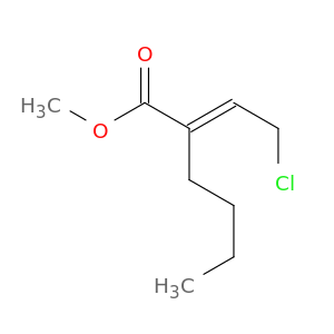 Hexanoic acid, 2-(2-chloroethylidene)-, methyl ester, (2E)-