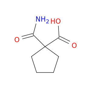 Cyclopentanecarboxylic acid, 1-(aminocarbonyl)- (9CI)