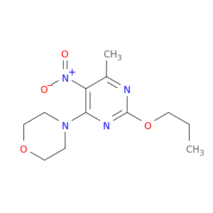 Morpholine, 4-(6-methyl-5-nitro-2-propoxy-4-pyrimidinyl)-