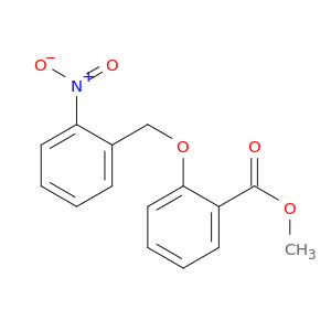 Benzoic acid, 2-[(2-nitrophenyl)methoxy]-, methyl ester