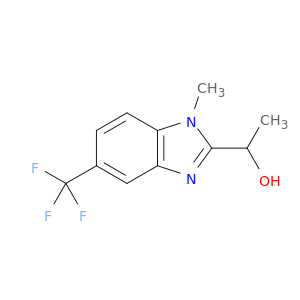 1-[1-Methyl-5-(trifluoromethyl)-1H-1,3-benzodiazol-2-yl]ethan-1-ol