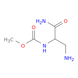 Carbamic acid, [2-amino-1-(aminomethyl)-2-oxoethyl]-, methyl ester