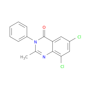 4(3H)-Quinazolinone, 6,8-dichloro-2-methyl-3-phenyl-