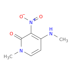 2(1H)-Pyridinone, 1-methyl-4-(methylamino)-3-nitro-