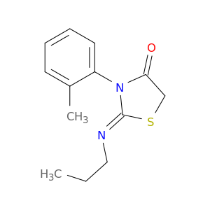 (Z)-2-(丙基亚氨基)-3-(邻甲苯基)噻唑烷-4-酮