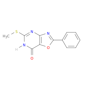 Oxazolo[4,5-d]pyrimidin-7(6H)-one, 5-(methylthio)-2-phenyl-