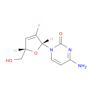2(1H)-Pyrimidinone,4-amino-1-[(2R,5S)-3-fluoro-2,5-dihydro-5-(hydroxymethyl)-2-furanyl]-