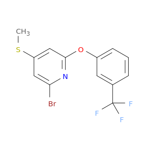 Pyridine, 2-bromo-4-(methylthio)-6-[3-(trifluoromethyl)phenoxy]-