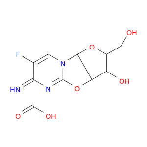 formic acid-(6z)-7-fluoro-2-(hydroxymethyl)-6-imino-2,3,3a,9a-tetrahydro-6h-furo[2',3':4,5][1,3]oxazolo[3,2-a]pyrimidin-3-ol(1:1)