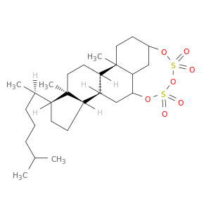 Cholestane-3,6-diol,bis(hydrogen sulfate), disodium salt, (3b,5a,6a)- (9CI)