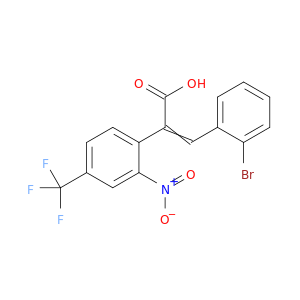 3-(2-bromophenyl)-2-[2-nitro-4-(trifluoromethyl)phenyl]prop-2-enoic acid