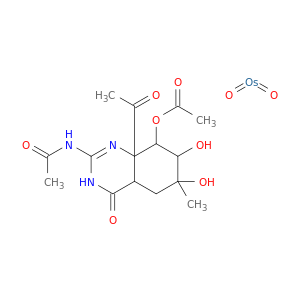 8a-acetyl-2-(acetylamino)-6,7-dihydroxy-6-methyl-4-oxo-3,4,4a,5,6,7,8,8a-octahydroquinazolin-8-yl acetate- dioxoosmium(1:1)