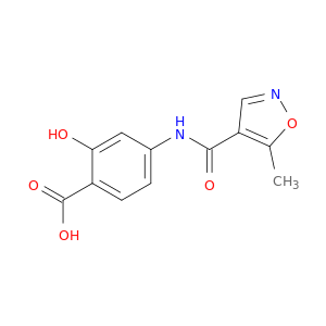 2-羟基-4-(5-甲基-1,2-噁唑-4-酰胺基)苯甲酸