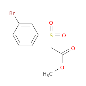 乙酸,2-[(3-溴苯基)磺酰基]-,甲酯