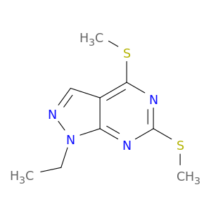 1-Ethyl-4,6-bis(methylthio)-1H-pyrazolo[3,4-d]pyrimidine