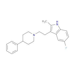 5-Fluoro-2-methyl-3-(2-(4-phenylpiperidin-1-yl)ethyl)-1H-indole