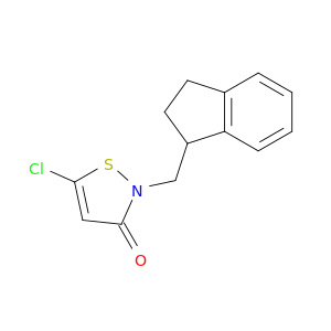 3(2H)-Isothiazolone, 5-chloro-2-[(2,3-dihydro-1H-inden-1-yl)methyl]-