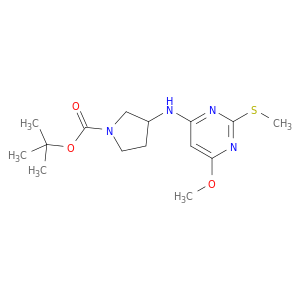 3-(6-甲氧基-2-甲基硫基-嘧啶-4-基氨基)-吡咯烷-1-羧酸叔丁酯