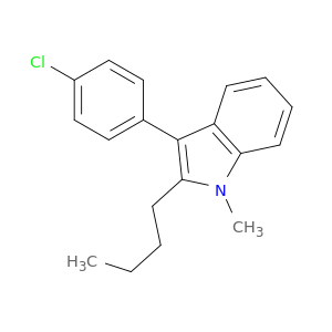 1H-Indole, 2-butyl-3-(4-chlorophenyl)-1-methyl-