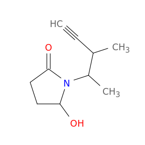 2-Pyrrolidinone, 1-(1,2-dimethyl-3-butynyl)-5-hydroxy-