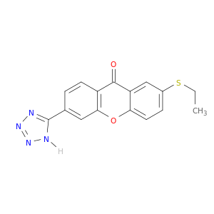 9H-Xanthen-9-one, 2-(ethylthio)-6-(1H-tetrazol-5-yl)-
