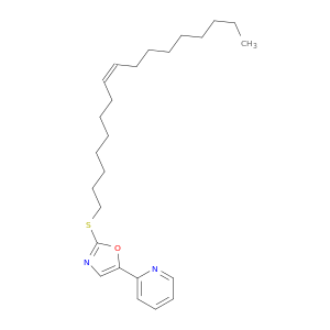 Pyridine, 2-[2-[(8Z)-8-heptadecenylthio]-5-oxazolyl]-