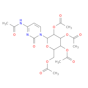 [6-(4-acetamido-2-oxo-pyrimidin-1-yl)-3,4,5-triacetyloxy-oxan-2-yl]methyl acetate