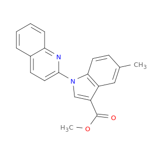 1H-Indole-3-carboxylic acid, 5-methyl-1-(2-quinolinyl)-, methyl ester