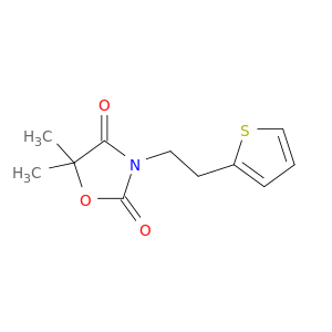 2,4-Oxazolidinedione, 5,5-dimethyl-3-[2-(2-thienyl)ethyl]-