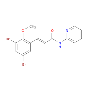 2-Propenamide, 3-(3,5-dibromo-2-methoxyphenyl)-N-2-pyridinyl-, (E)-