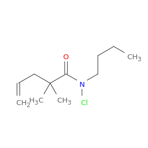 4-Pentenamide, N-butyl-N-chloro-2,2-dimethyl-