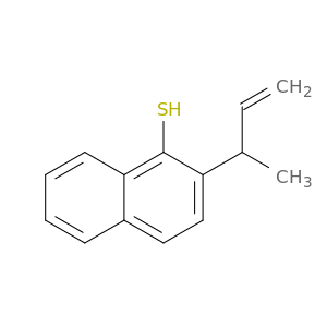 1-Naphthalenethiol, 2-(1-methyl-2-propenyl)-