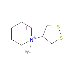 Piperidinium,1-(1,2-dithiolan-4-yl)-1-methyl-, iodide (1:1)