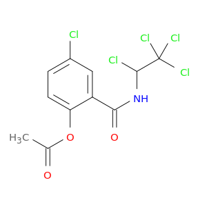 Benzamide, 2-(acetyloxy)-5-chloro-N-(1,2,2,2-tetrachloroethyl)-