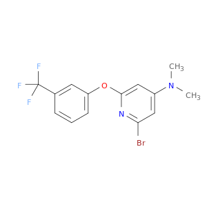 4-Pyridinamine, 2-bromo-N,N-dimethyl-6-[3-(trifluoromethyl)phenoxy]-